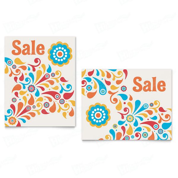 Summer Color Floral Sale Posters Printing
