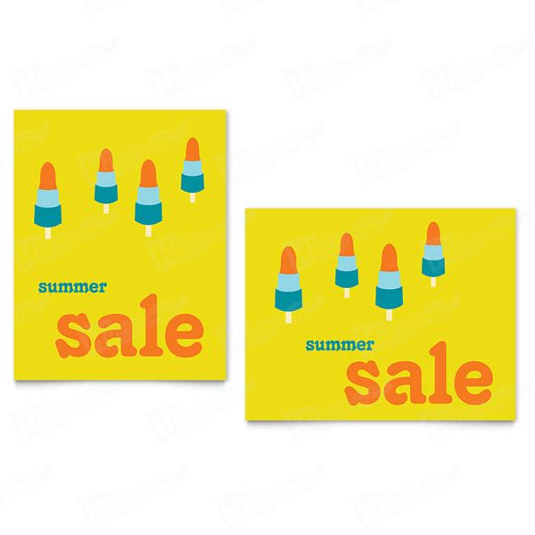 Summer Popsicles Sale Posters Printing