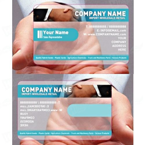 Clear Plastic Business Cards