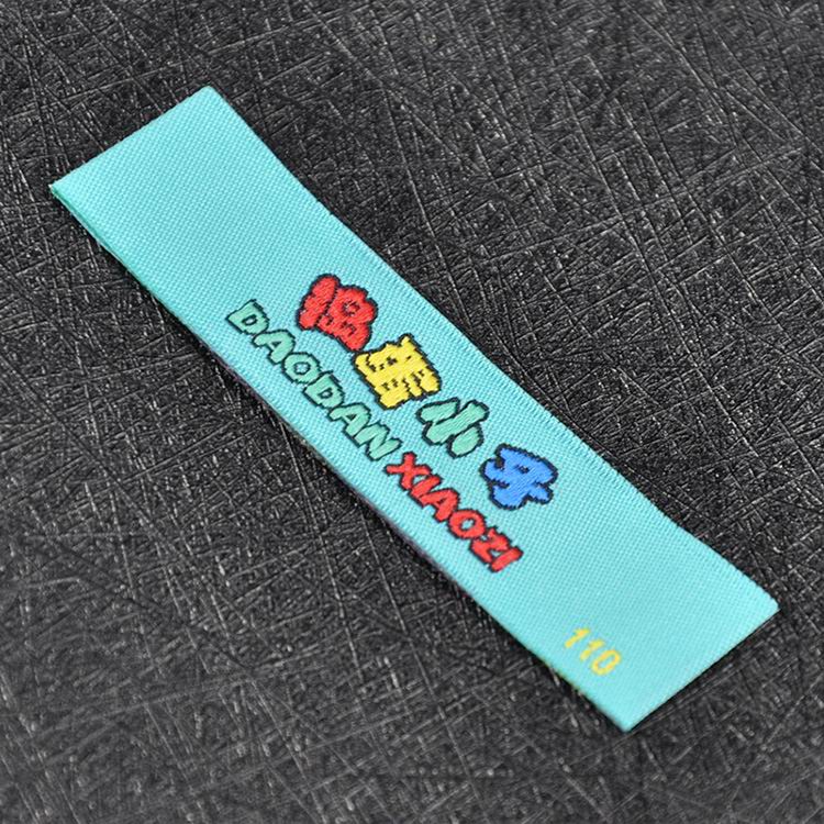 Colorful Blue Satin Labels