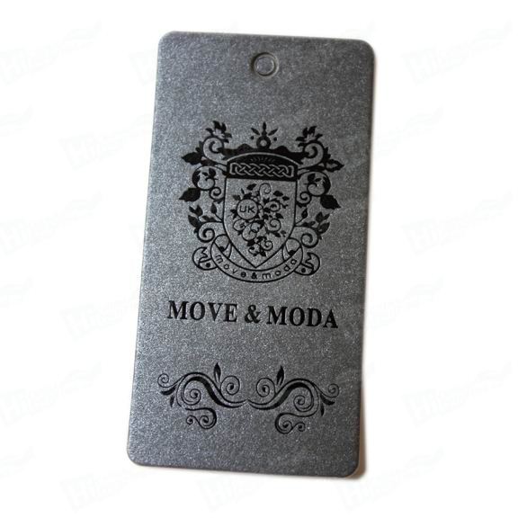 Black Gold Foil Paper Tags Printing