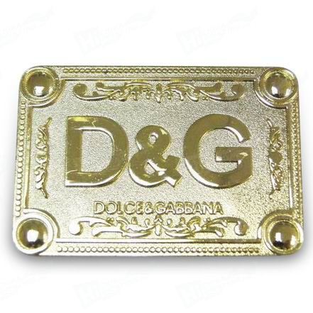 Fashion Zinc Alloy Metal Tag