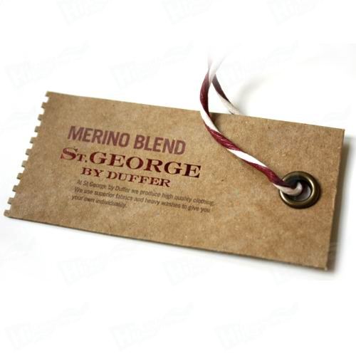 Garment Or Luggage Kraft Paper Tag Printing