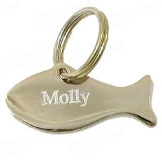 Gold Plated Cat Name Tags