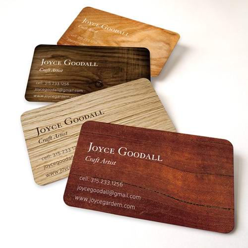 Wood Business Cards Printing